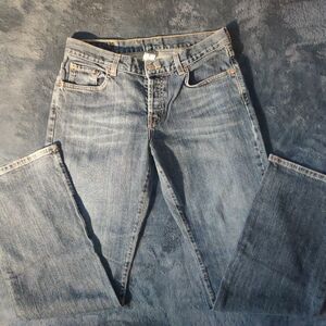 Lucky Brand Easy Rider Jeans "Dungarees" Dark Wash Size 8/29 EUC